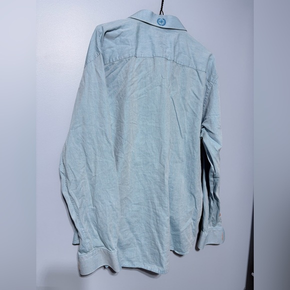 Men's Blue Button-Up Jacket - Picture 9 of 12